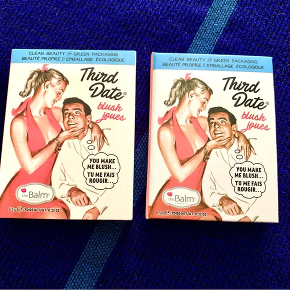 New the Balm Cosmetics "Third Date" Powder Blush ~ 0.23 oz Full Size. - Picture 2 of 2